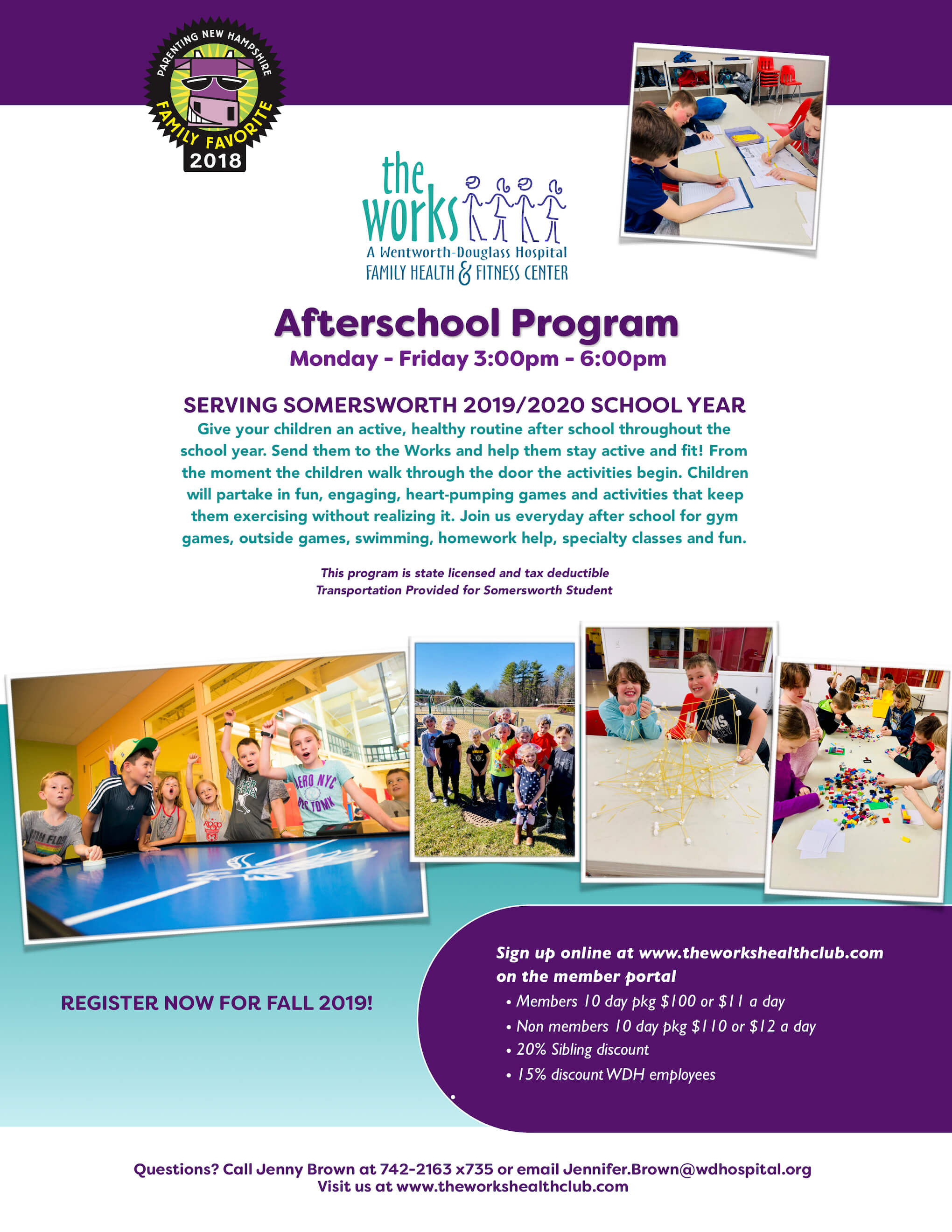 The Works Family Health and Fitness Center After School Program